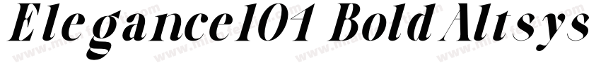 Elegance104 BoldAltsys Metamorphosi字体转换